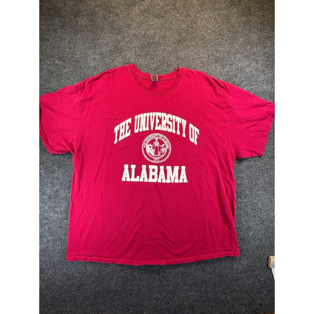 Gildan University of Alabama Crimson Red Graphic T-Shirt Mens 3XL 1120